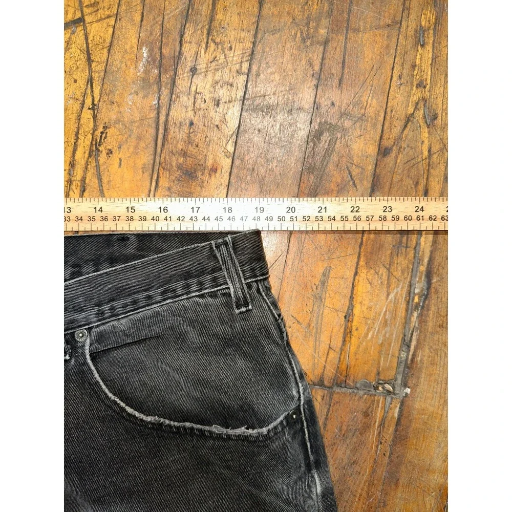 Old Navy Jeans Men's‎ Size 40x34 Black Denim Casual Flat Front Straight Leg